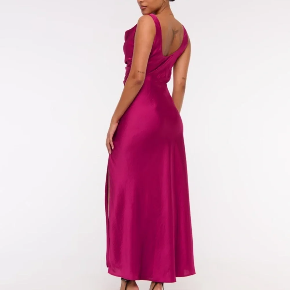 Abercrombie & Fitch NEW Cowl Neck Draped Maxi Dress small